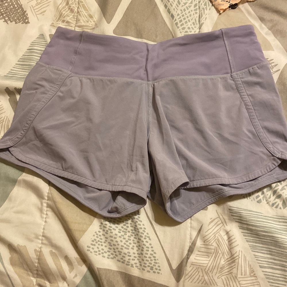 Light purple lulu lemon shorts
